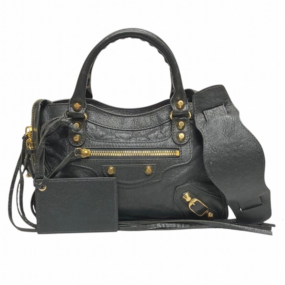 バレンシアガ BALENCIAGA クラシック ミニ シティ ハンドバッグ レザー