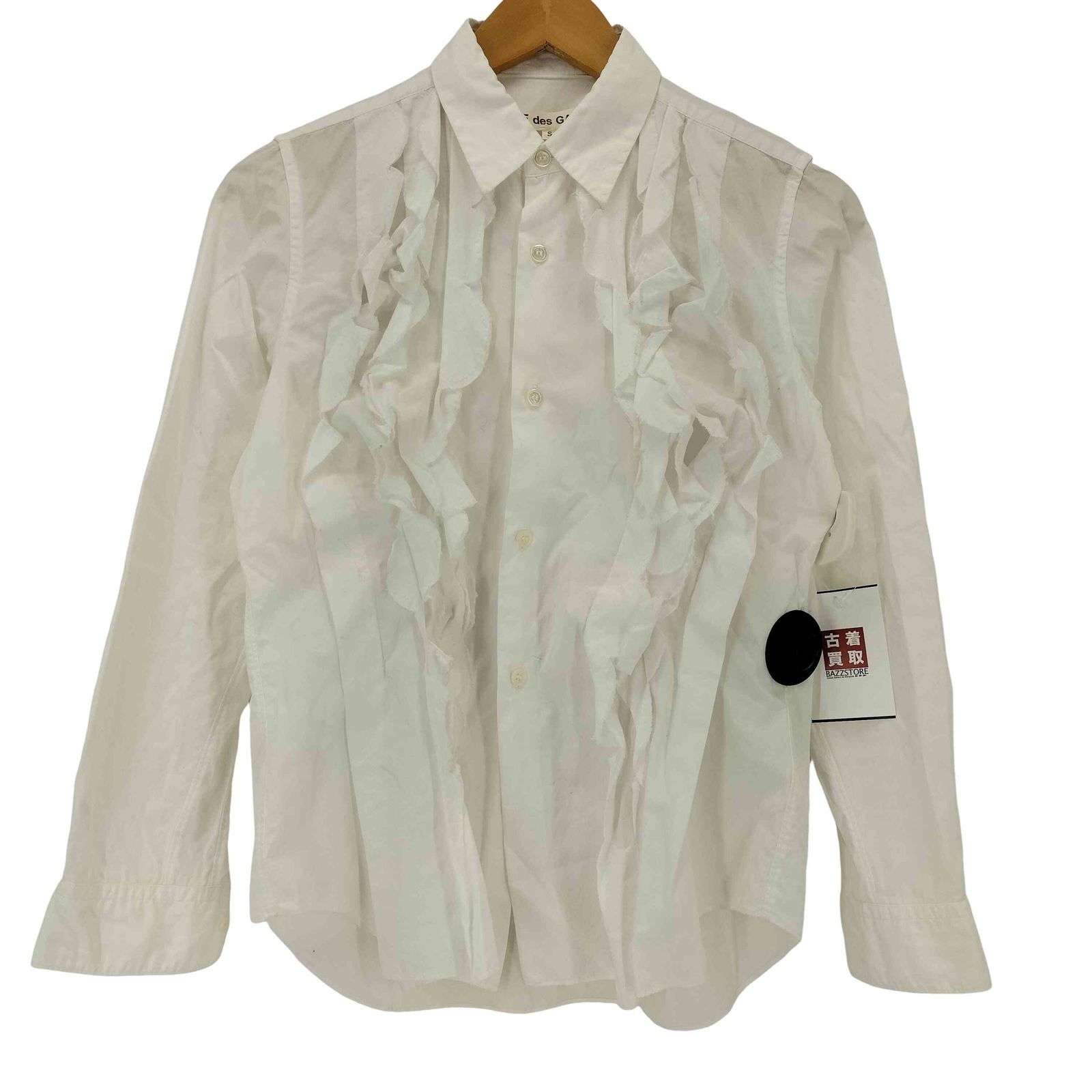 コムデギャルソン COMME des GARCONS 04SS フリルデザイン シャツブラウス レディース JPN：S