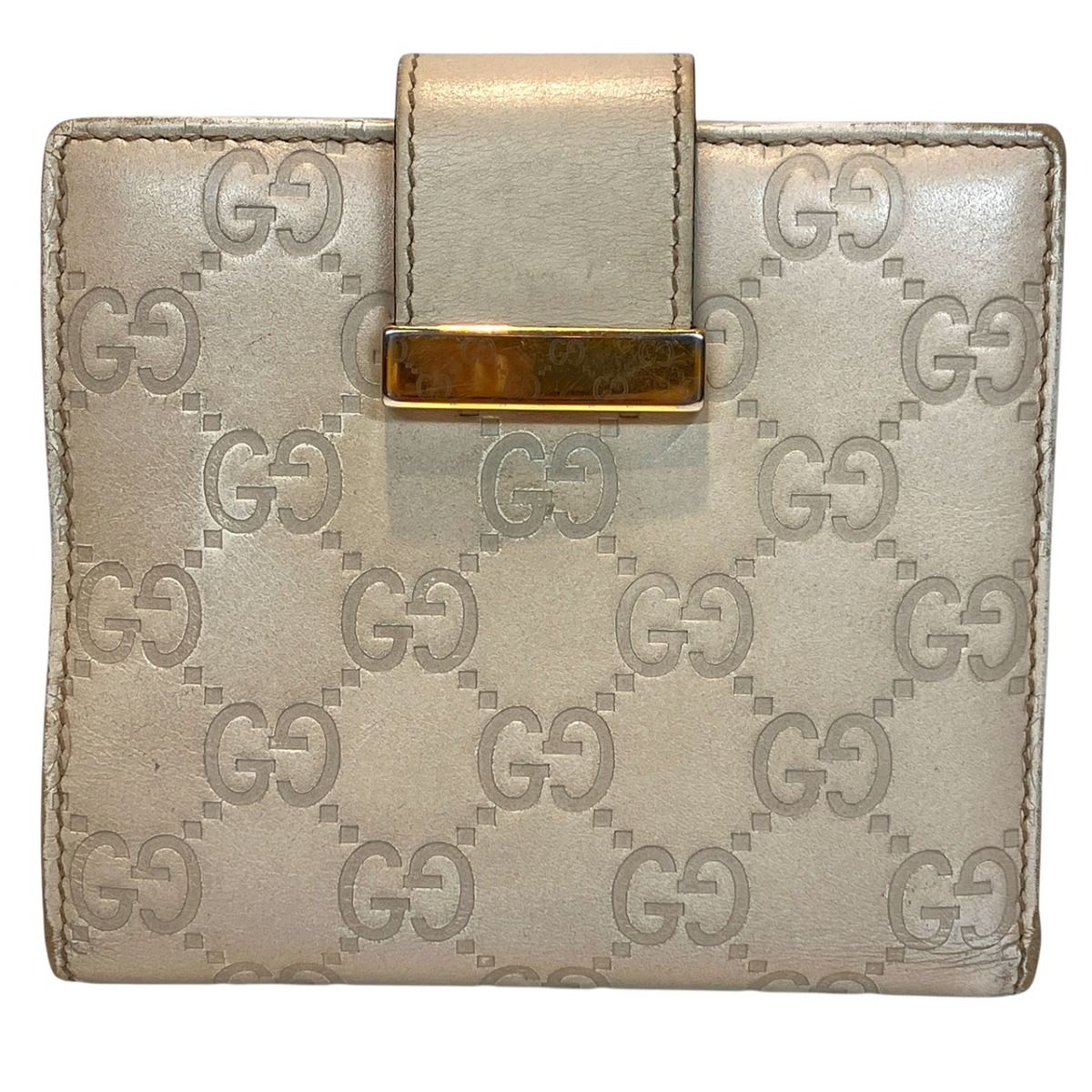 グッチ GUCCI グッチシマ 二つ折り財布 レザー 212090 レディース