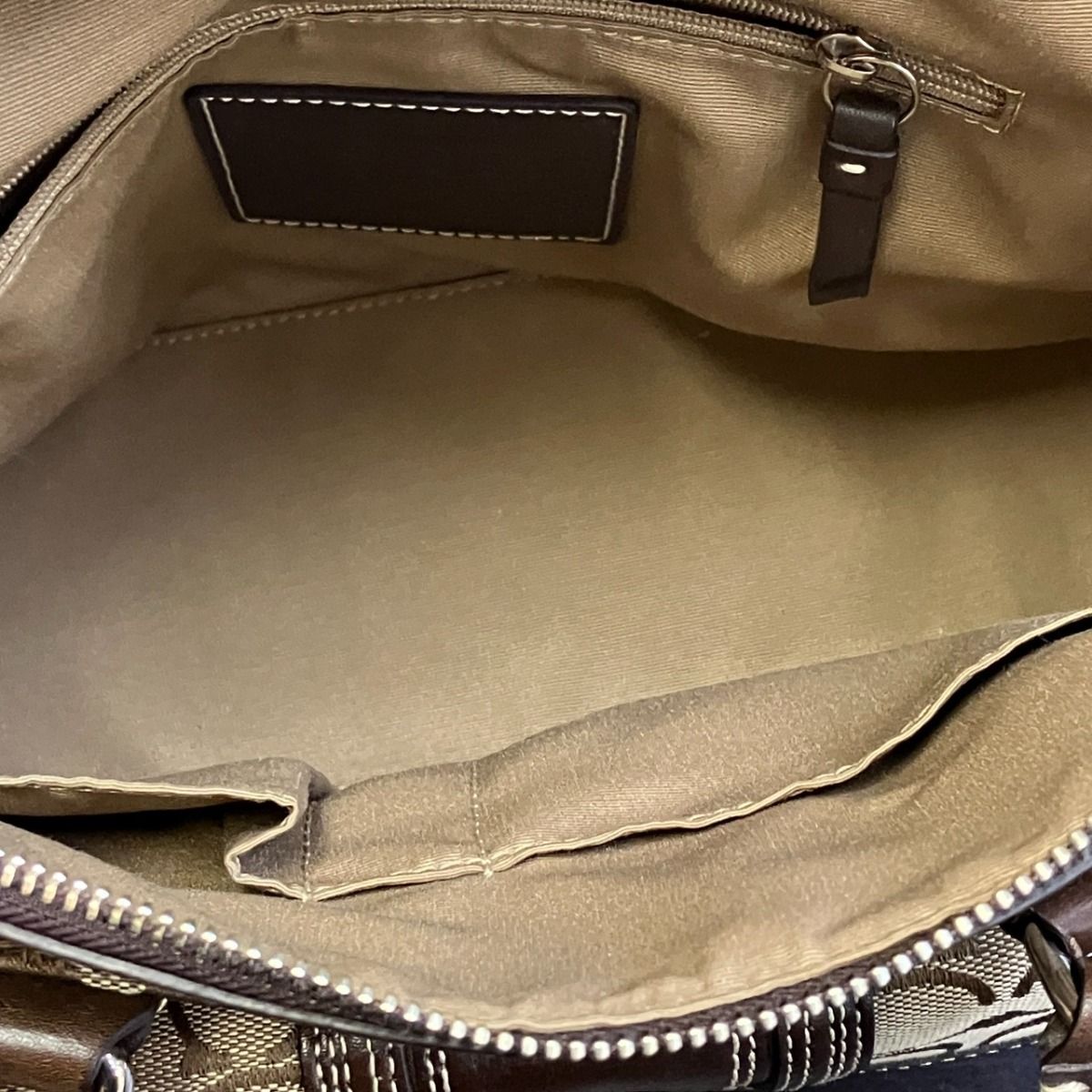 COACH コーチ シグネチャー ハンドバッグ F13977 キャンバス Coach 