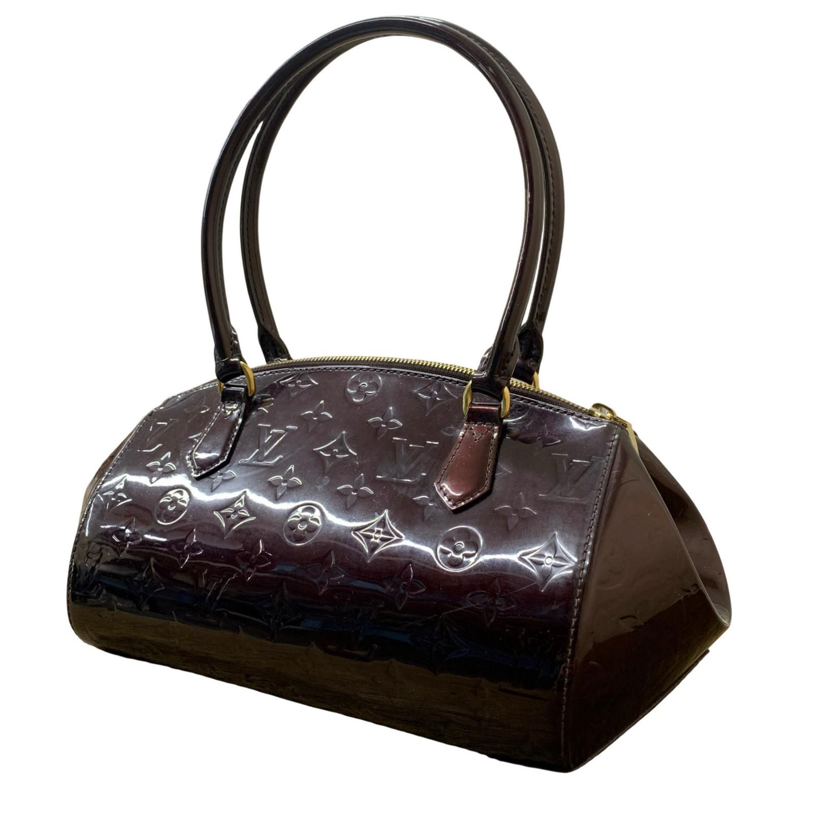 【瀬戸大橋店】 中古 LOUIS VUITTON | ルイ・ヴィトン ハンドバッグ シャーウッドPM M91493 モノグラムヴェルニ ブラウン 【122】