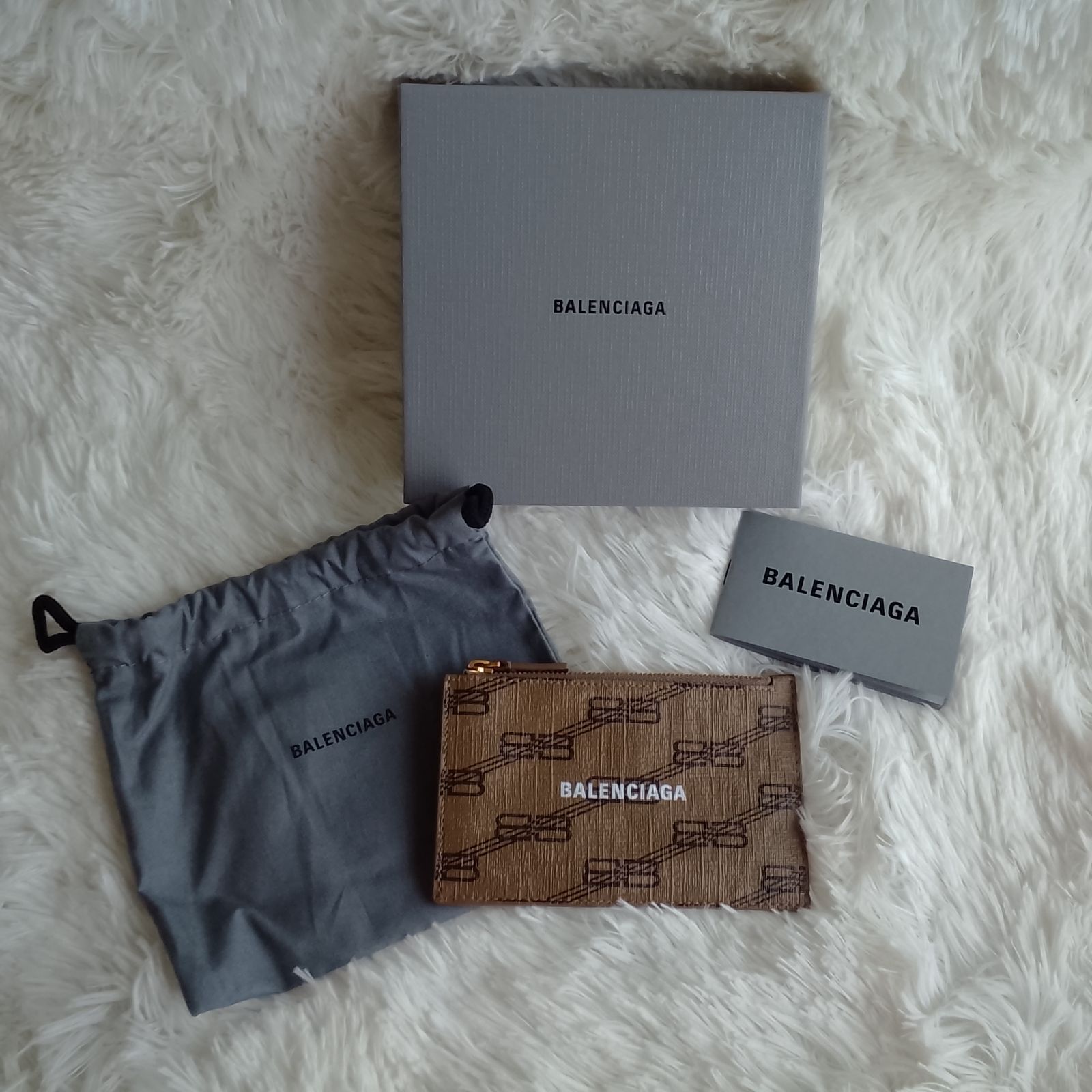 ​【極美品】BALENCIAGA バレンシアガ コインケース カードケース BBモノグラム