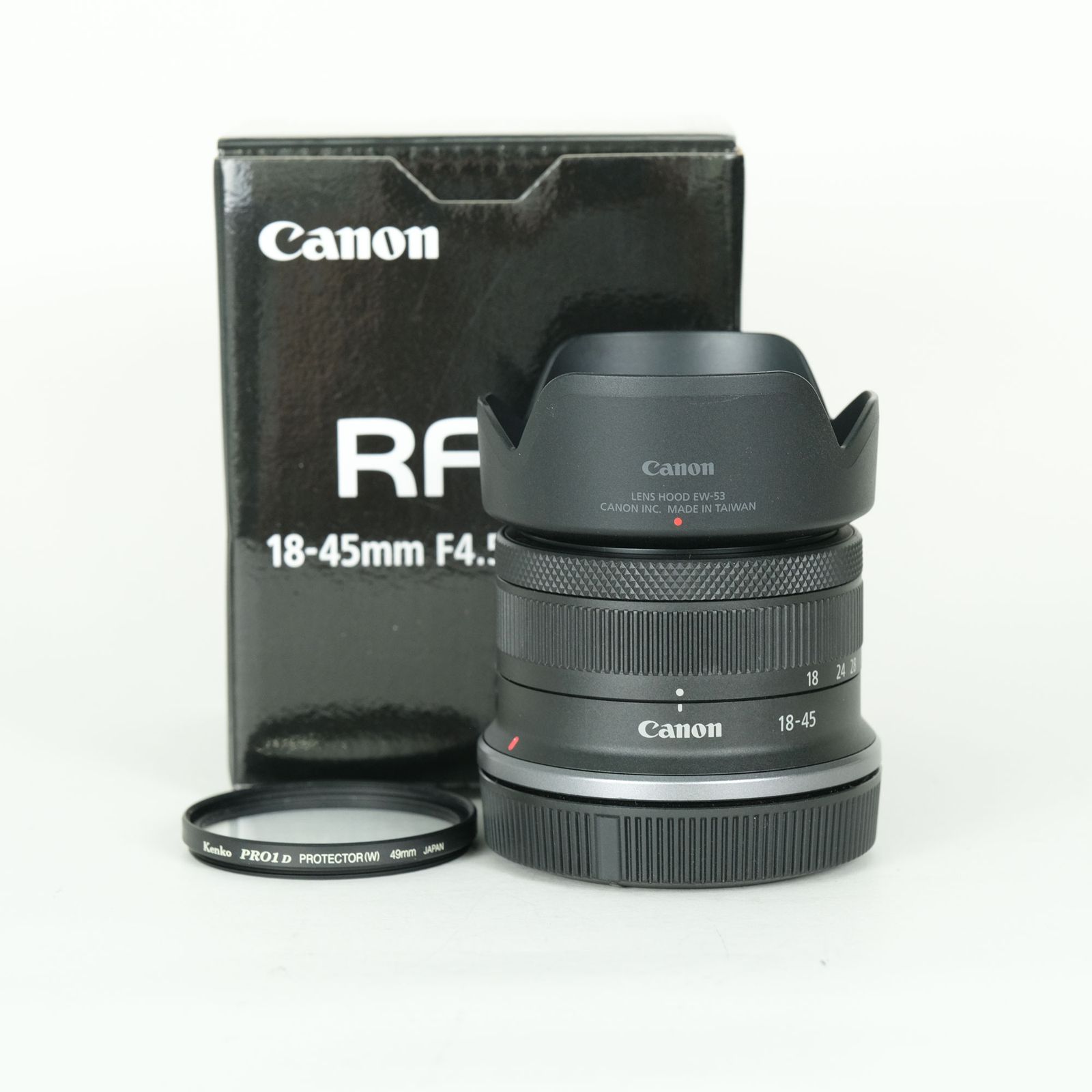 [美品 | フード・フィルター付] Canon RF-S 18-45mm F4.5-6.3 IS STM | Canon RF-Sマウント
