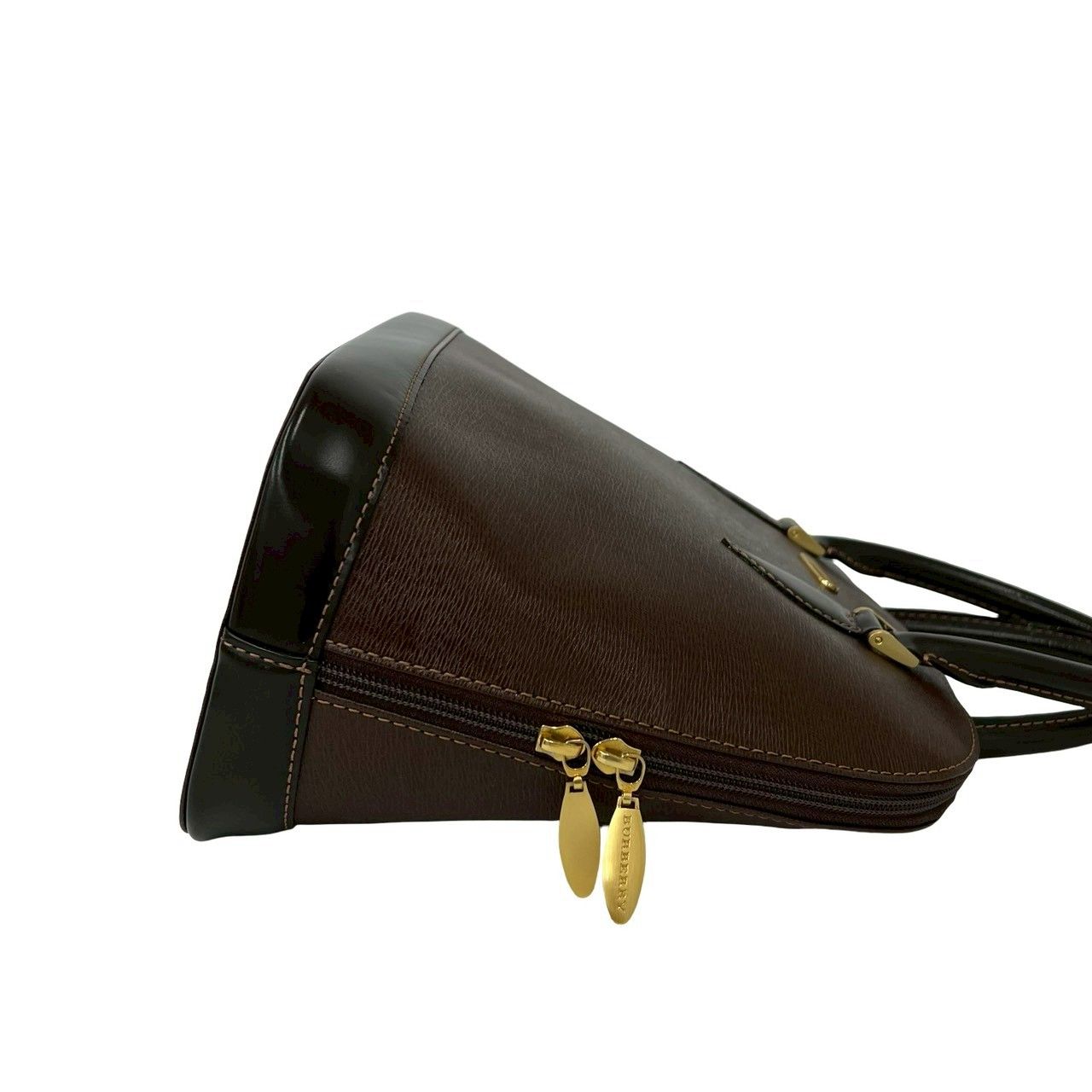 極 美品 BURBERRY バーバリー ノバチェック 柄 ロゴ プレート 金具
