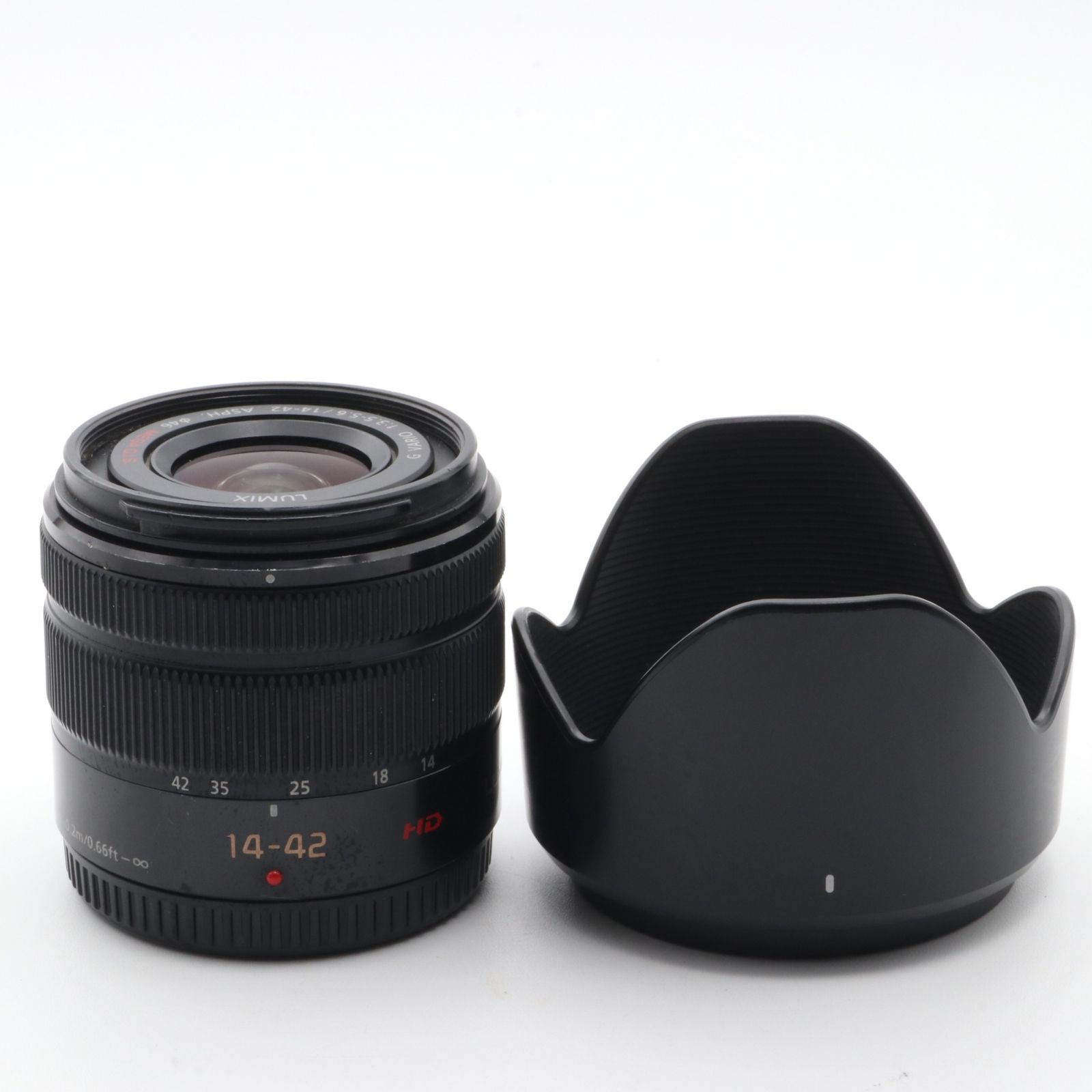 パナソニック 標準ズームレンズ マイクロフォーサーズ用 ルミックス G VARIO 14-42mm/F3.5-5.6 II ASPH./MEGA O.I.S. ブラック H-FS1442A-K