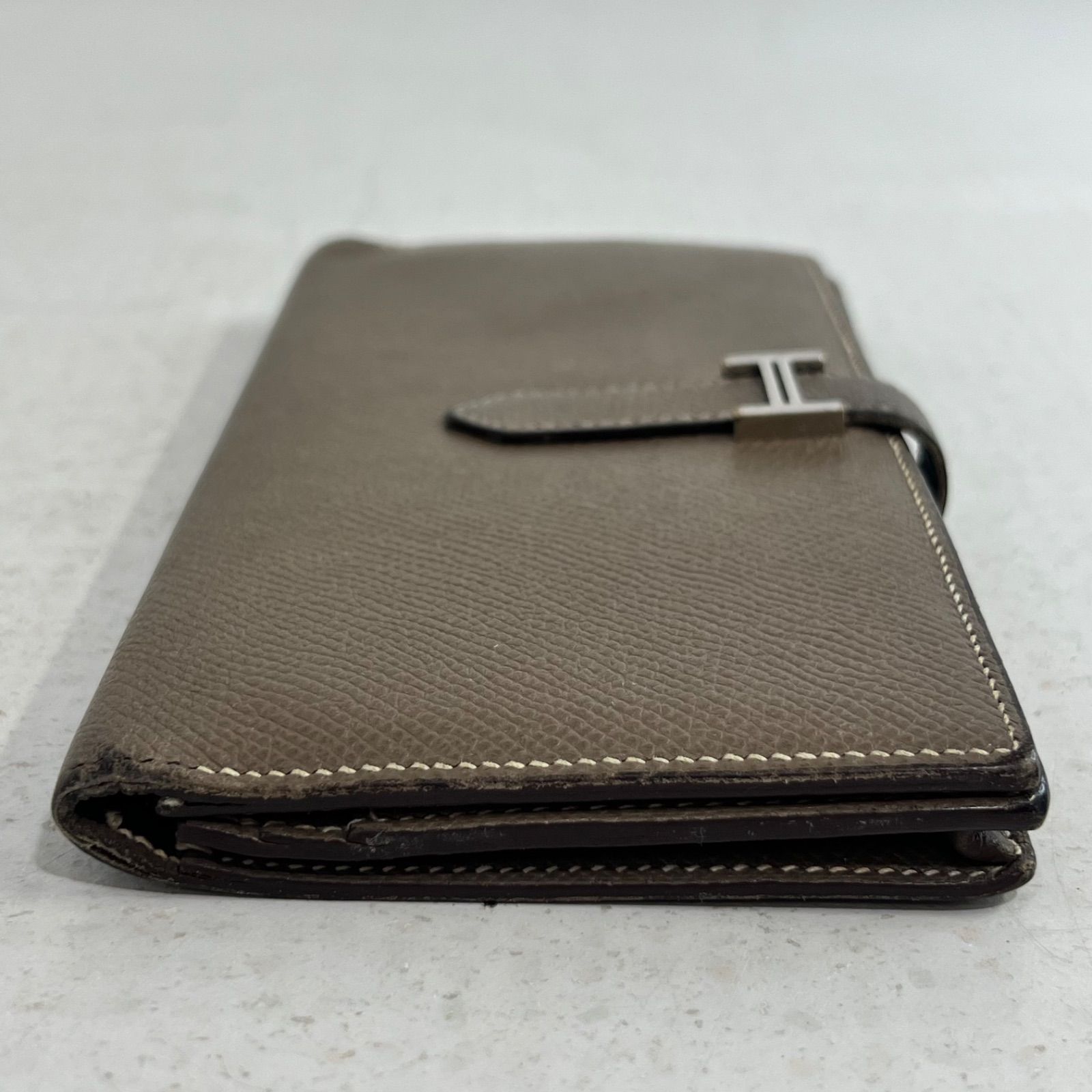 中古】エルメス ベアン 長財布 エトープ HERMES べアンスフレ