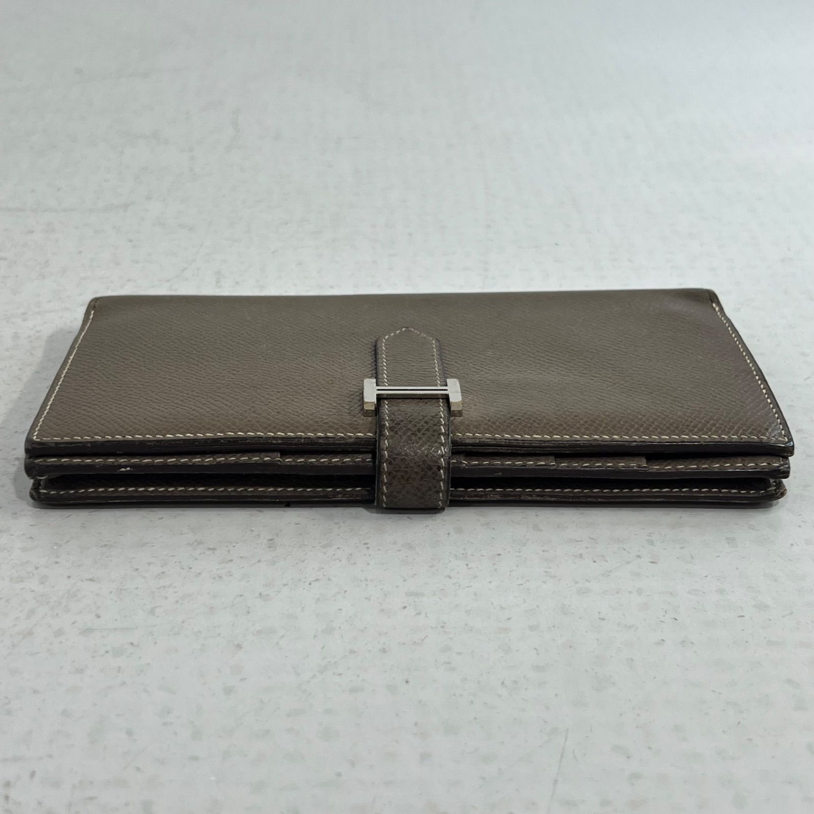 中古】エルメス ベアン 長財布 エトープ HERMES べアンスフレ