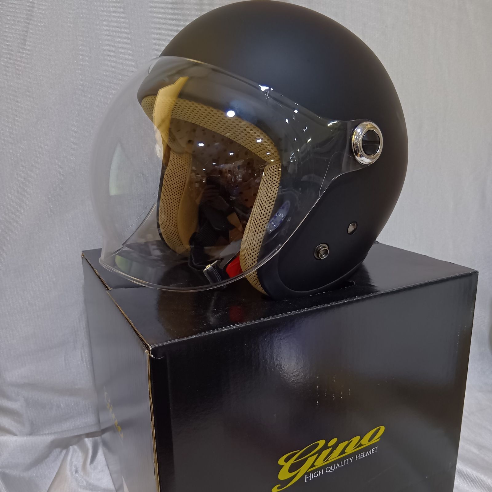 gino レディース ジェットヘルメット 自動ニ輪乗車用 GS-6 バイク