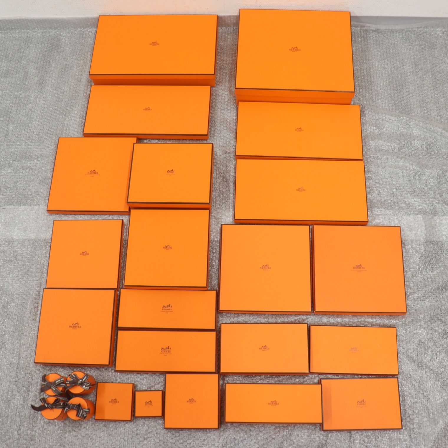 ITJKHB5HUM80 HERMES エルメス BOX ショッパー 純正 紙袋 オレンジ