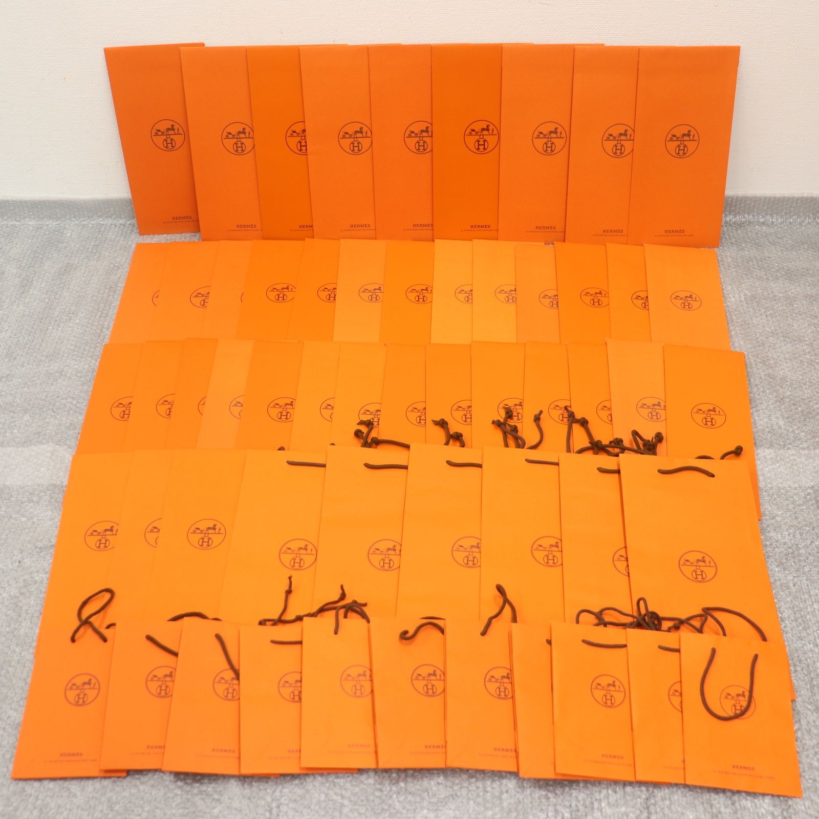 ITJKHB5HUM80 HERMES エルメス BOX ショッパー 純正 紙袋 オレンジ