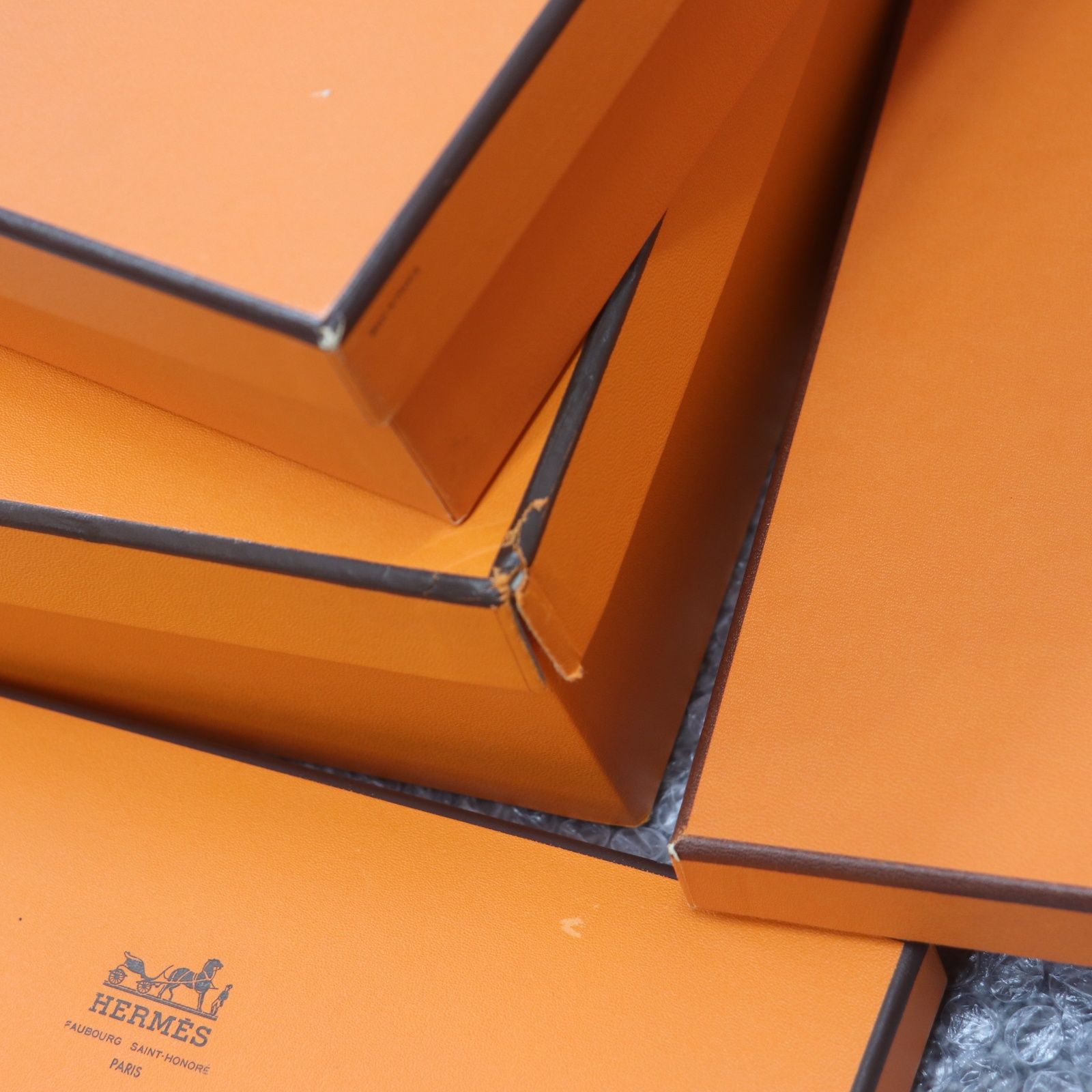 ITJKHB5HUM80 HERMES エルメス BOX ショッパー 純正 紙袋 オレンジ