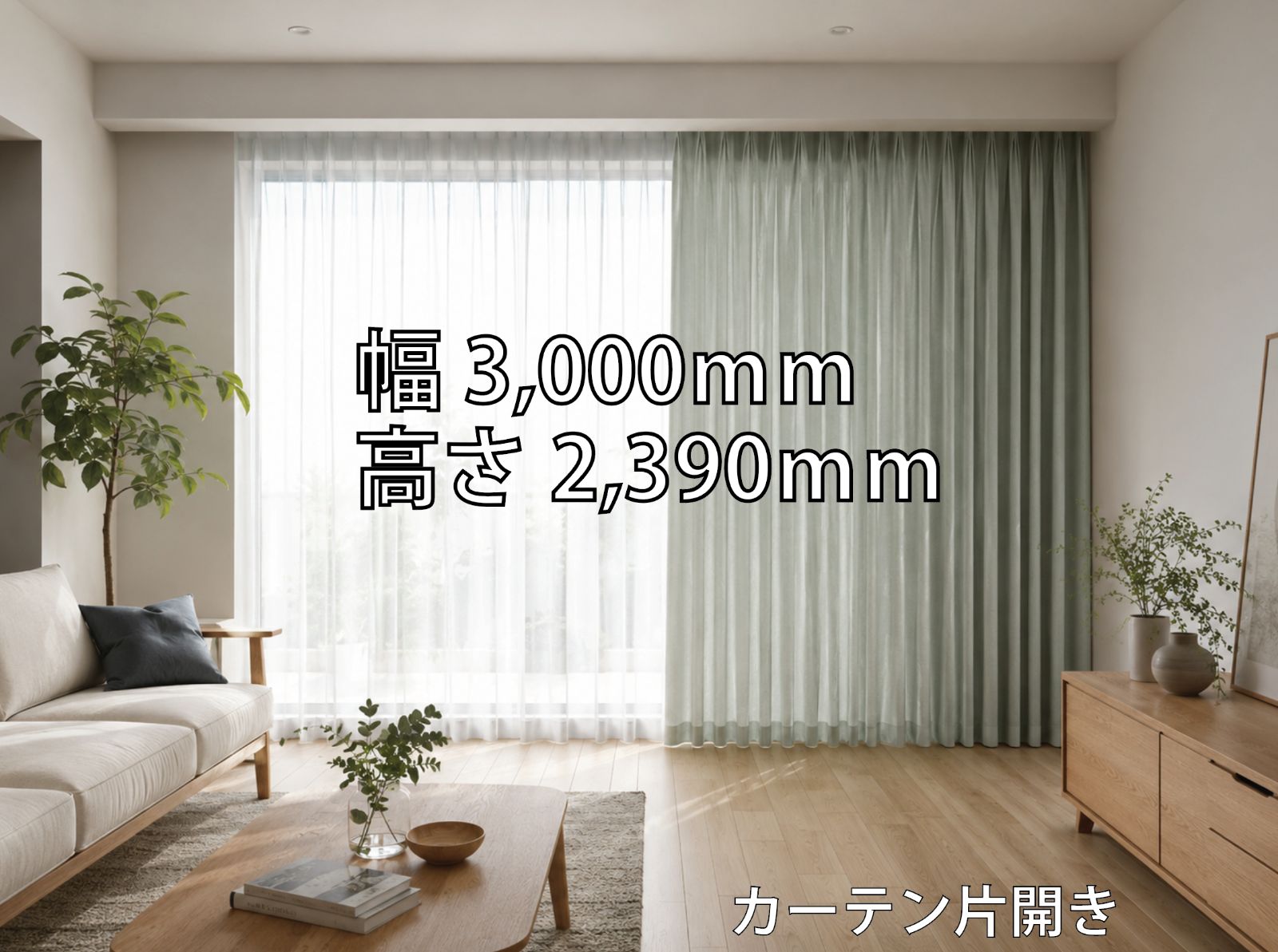 49.【希少】五洋インテックス IN HOUSE ブラニ IH496-37 ベルギー製 ドレープカーテン 300×239 片開き タッセル付