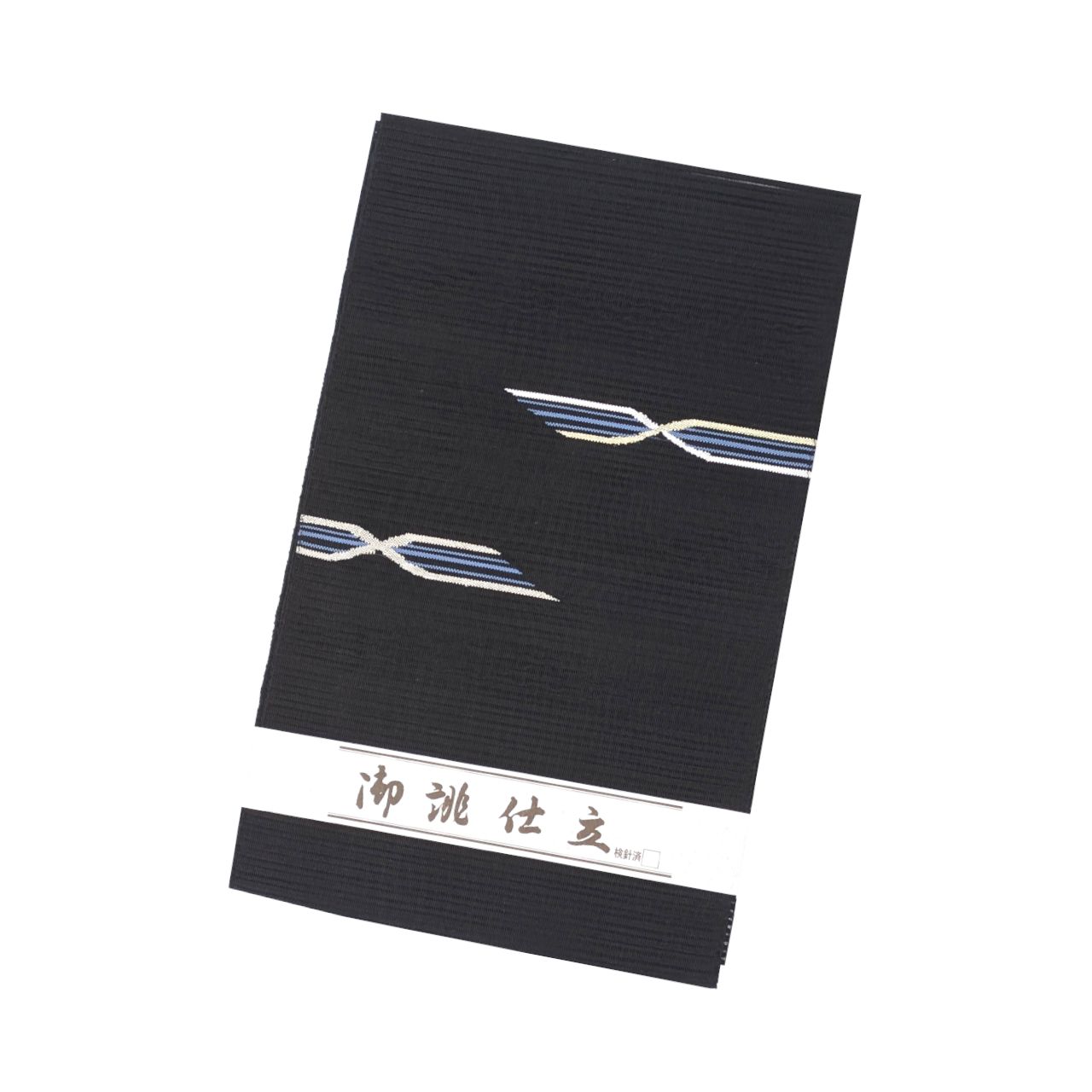 新品 絽つづれ 名古屋帯 八寸 平仕立て 黒 仕立て上がり品 夏用 単衣 絽綴れ 011 7,056円