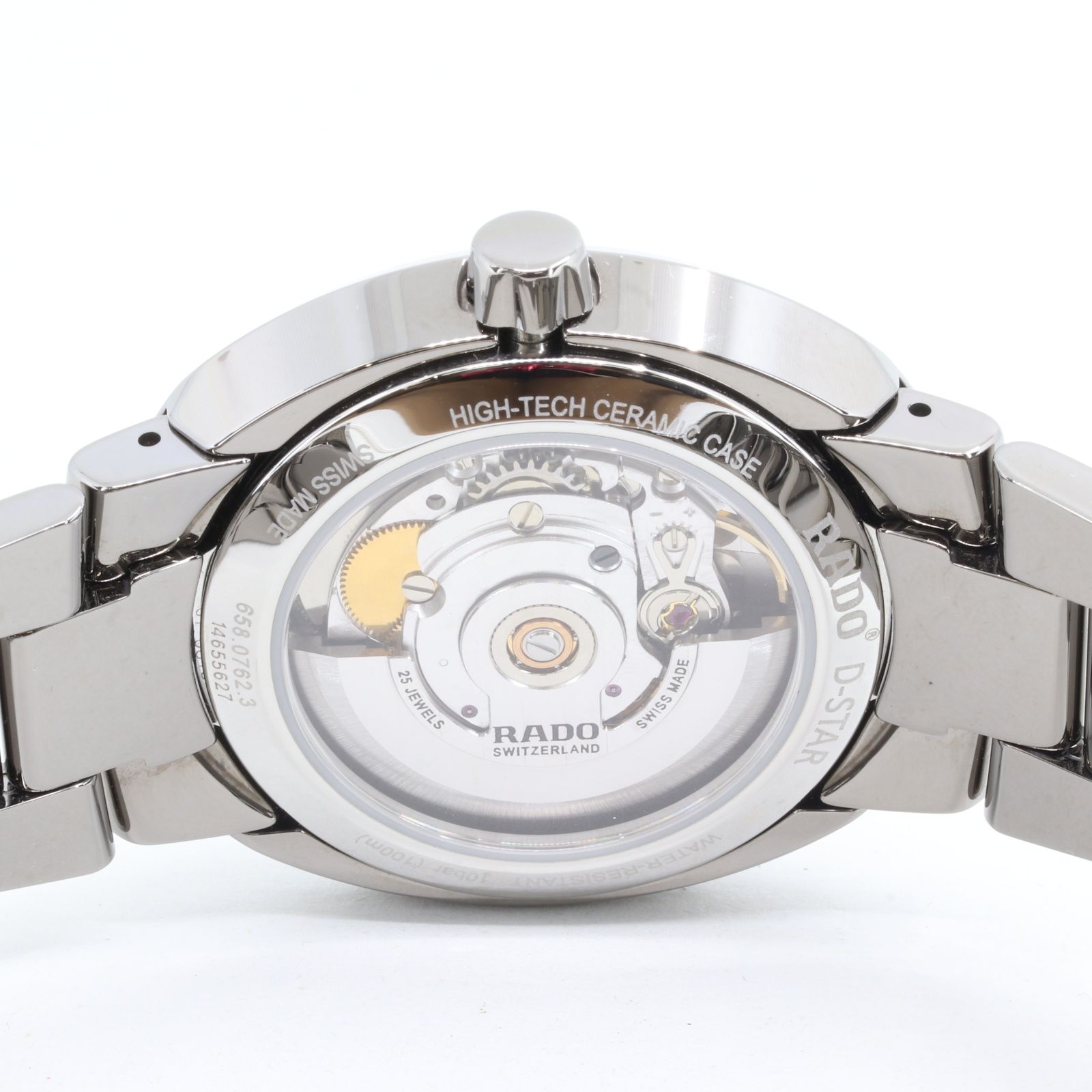 ITKKSJNLISBA 美品 RADO ラドー ダイヤスター R15762102 セラミック AT