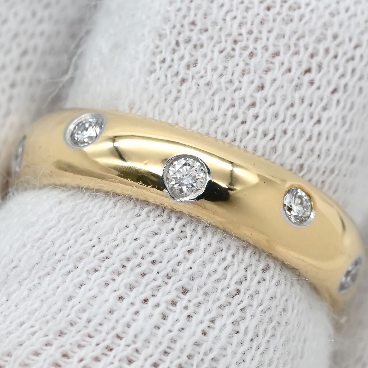 ティファニー Tiffany & Co リング 指輪 ドッツ ダイヤリング イエロー