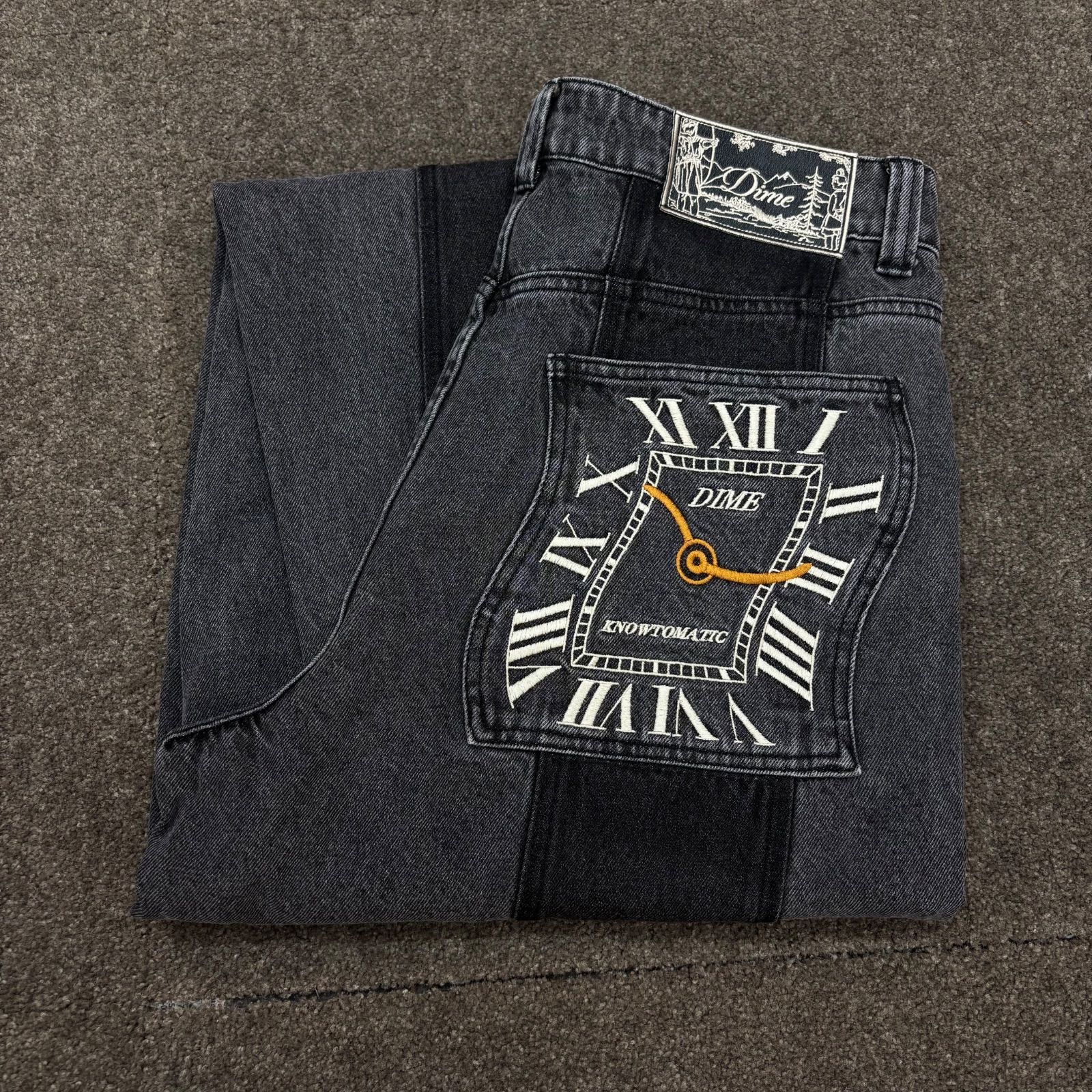 Dime Baggy Denim Pants Black ダイム ブラック デニム パンツ 