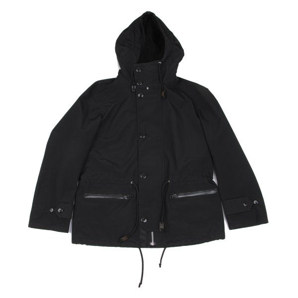 ジュンヤワタナベマン コムデギャルソン×ノースフェイス eYe JUNYA WATANABE MAN COMME des GARCONS×THE NORTH FACE ロゴプリントマウンテンパーカー 黒S