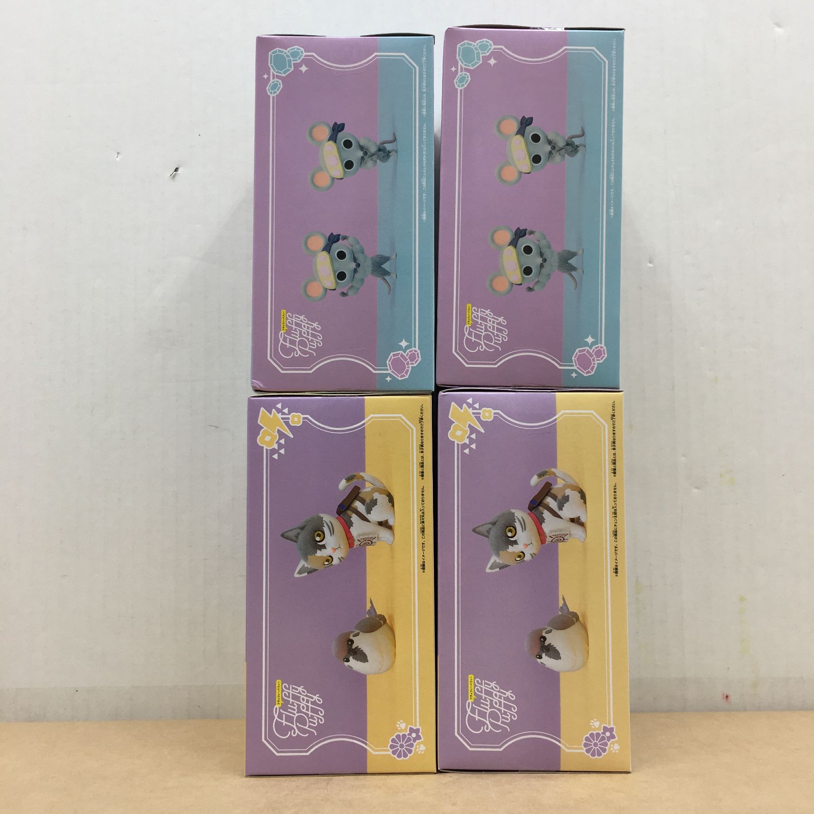 も*ん様 鬼滅の刃　フィギュア4体セット　ムキムキねずみ　ちゅん太郎　茶々丸 未開封 鬼滅の刃 Fluffy Puffy フィギュア 4種セット ムキムキねずみ