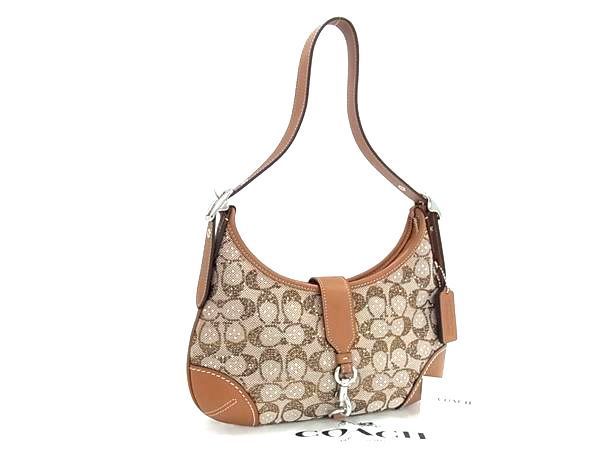 ■新品■未使用■ COACH コーチ CW654 シグネチャー ハンプトンズ ホーボー クリスタル ワンショルダーバッグ 肩掛け HA3816
