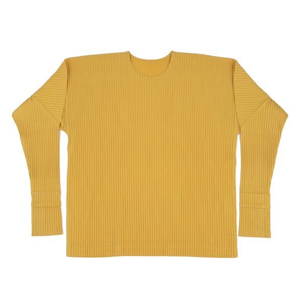 オムプリッセ イッセイ ミヤケHOMME PLISSE ISSEY MIYAKE 切替スリーブプリーツカットソー マスタード3