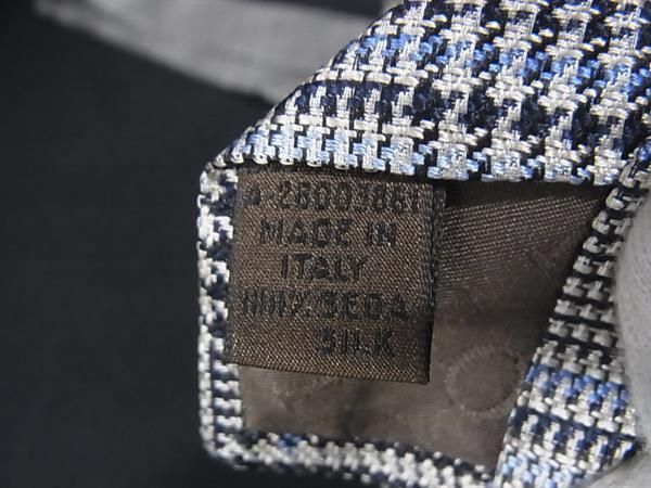 □新品同様□ LOEWE ロエベ アナグラム シルク100% 千鳥格子柄
