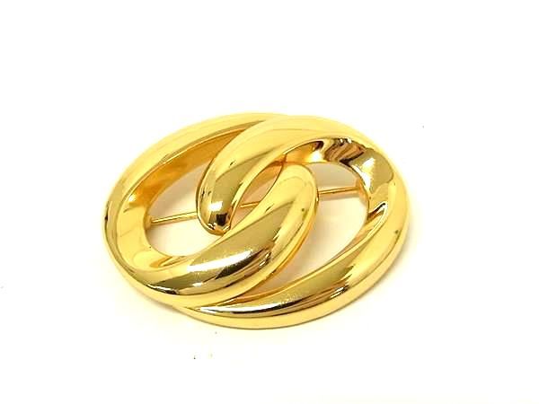 ■新品同様■ ChristianDior クリスチャンディオール ピンブローチ ピンバッジ アクセサリー レディース メンズ ゴールド系 BU0527