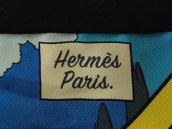 □新品同様□ HERMES エルメス WOW ツイリー シルク100% アメコミ柄