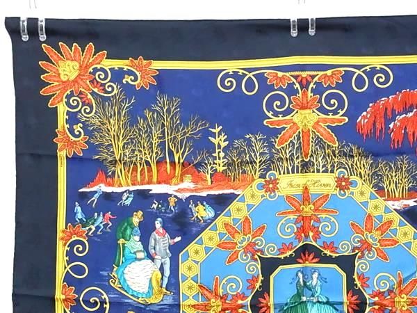 □新品同様□ HERMES エルメス Joiesd' Hiver【冬の愉しみ】カレ90