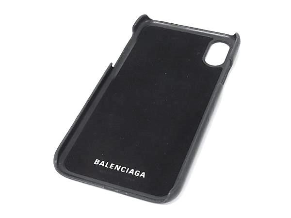 未使用品✨バレンシアガ　ケース　レザー □美品□ BALENCIAGA バレンシアガ 585828 レザー iPhone X/XS 対応