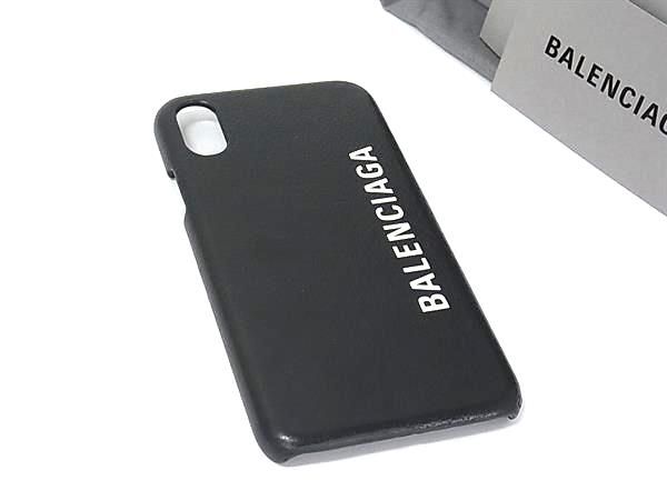 □美品□ BALENCIAGA バレンシアガ 585828 レザー iPhone X/XS 対応