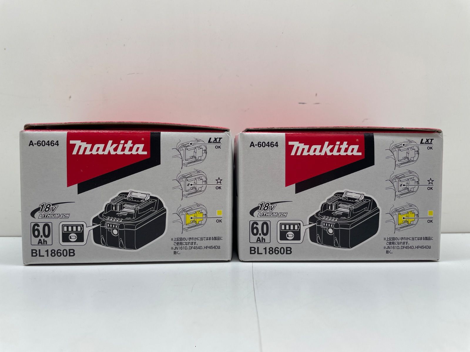 【新品未使用 開封品 ２個】マキタ　18V バッテリー6.0Ah　２個セット　リチウムイオン電池 BL1860