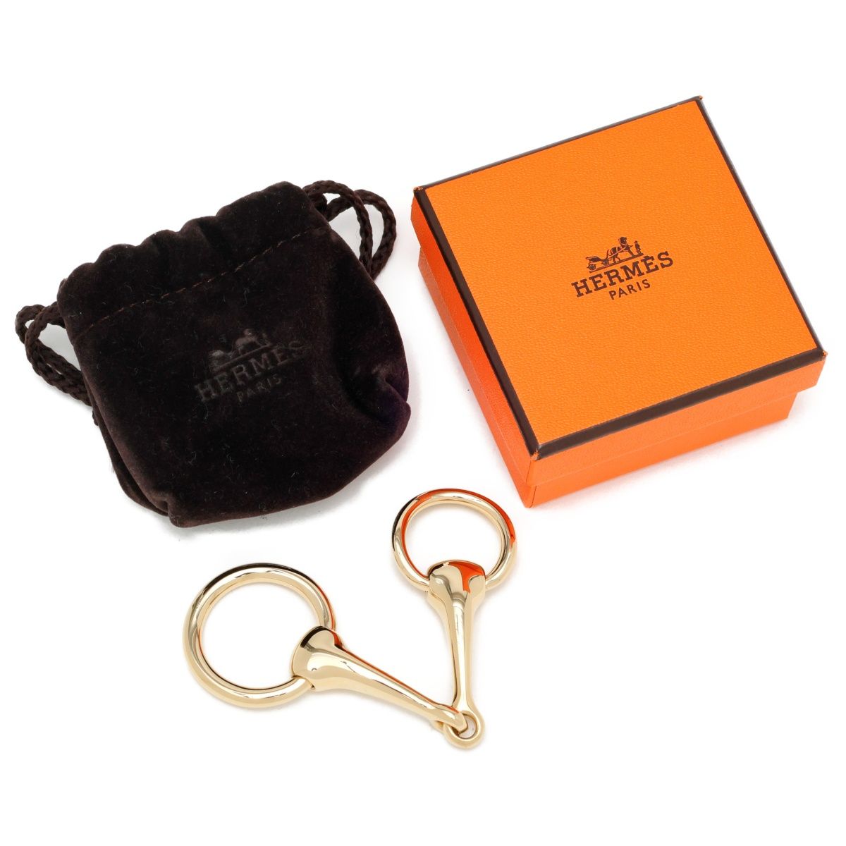 エルメス/HERMES スカーフリング ツイリー モール メタル パーマブラス