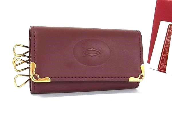 □美品□ Cartier カルティエ マストライン レザー 4連 キーケース 鍵