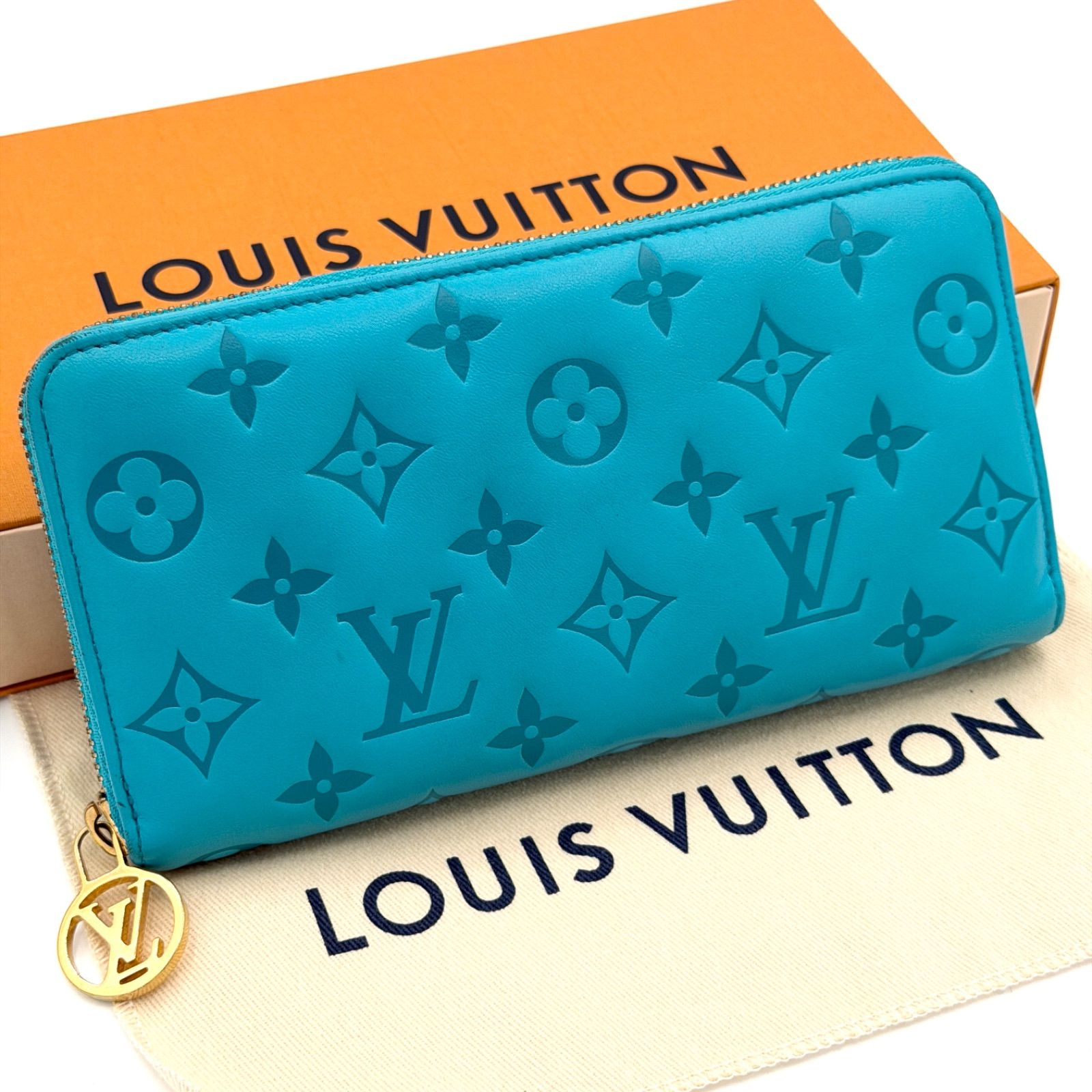 LOUIS VUITTON ルイヴィトン 長財布 ジッピー ウォレット クッサン モノグラム LVサークル