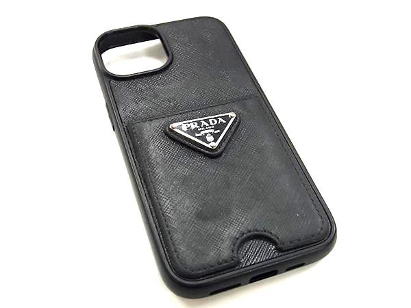 PRADA プラダ サフィアーノレザー iPhone13/14 対応 アイフォンケース