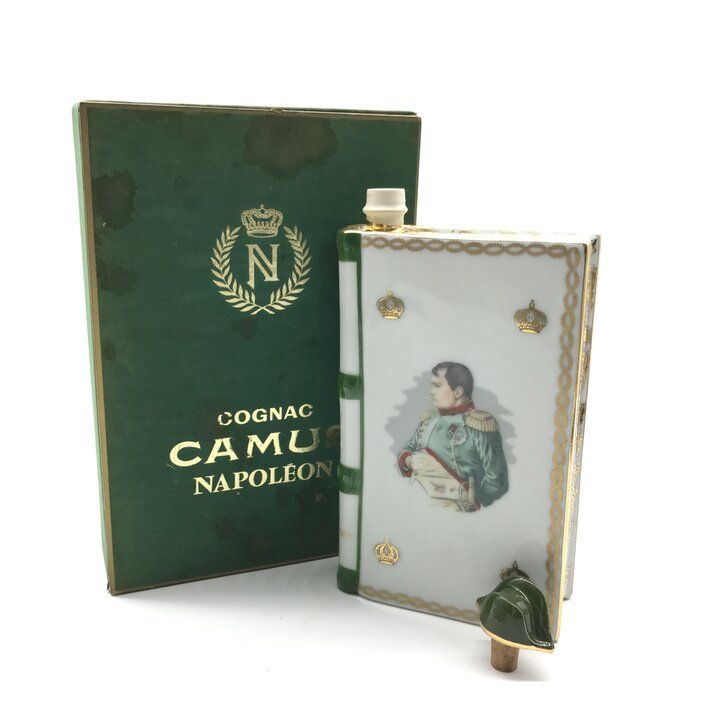 未開栓 Camus カミュ ナポレオン コニャック ブック 陶器ボトル 容量