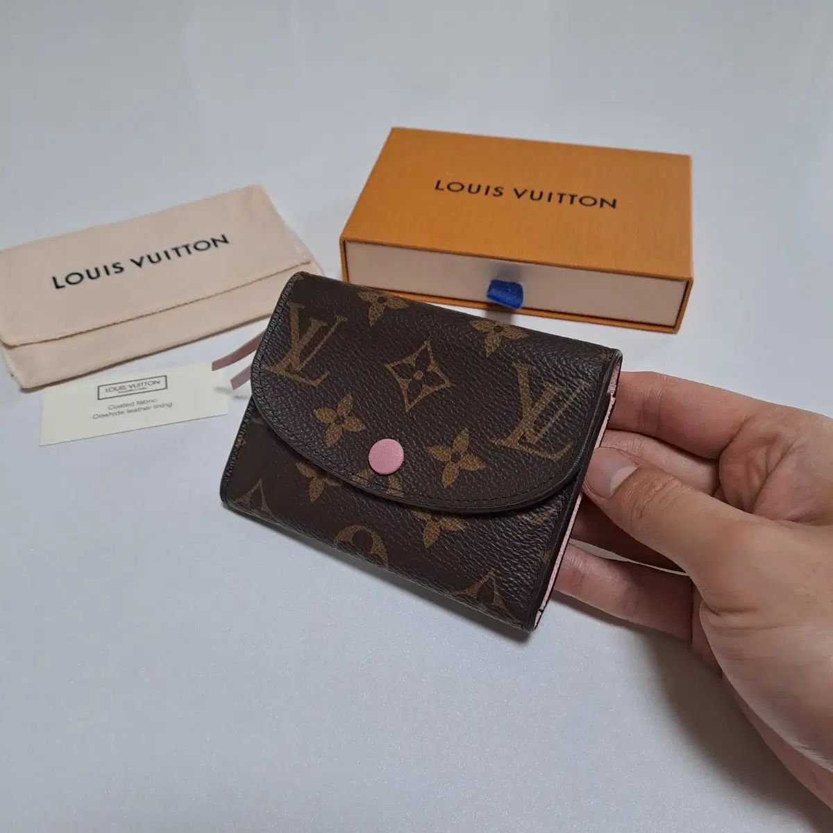 100%/正規品 ルイヴィトン ロザリ コイン ウォレット モノグラム ローズ バレエ