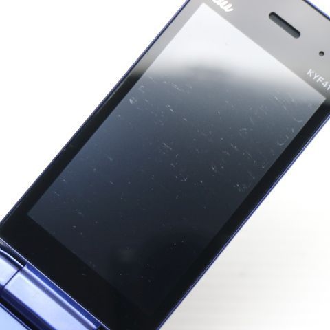 良品中古 KYF41 かんたんケータイ ロイヤルブルー 白ロム 本体 即日