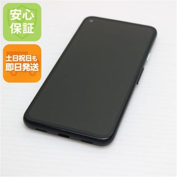 超美品 SIMフリー Google Pixel 4a ブラック スマホ 白ロム 土日祝発送