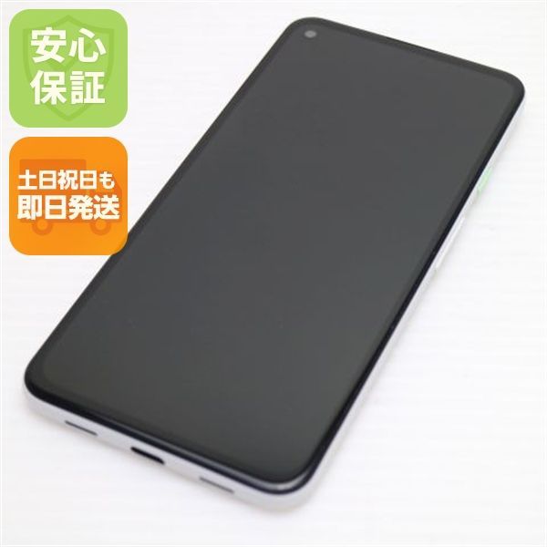 新品同様 SoftBank Google Pixel 4a (5G) 128GB クリアリーホワイト スマホ 土日祝発送 即日発送