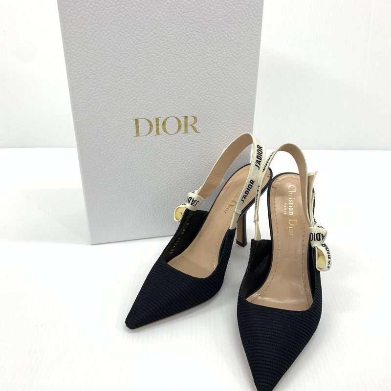 【中古品】 Christian Dior クリスチャン・ディオール KDC201TFL90036 スリングバック パンプス 靴 ジャドール シューズ 【183-260714-ko-01-tei】