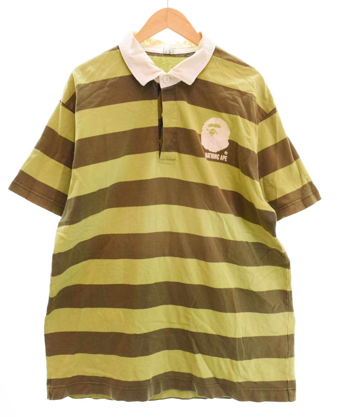 A BATHING APE ラガーシャツ ポロシャツ 半袖シャツ A BATHING APE ラガーシャツ ポロシャツ 半袖シャツ| ヤマダウェブコム