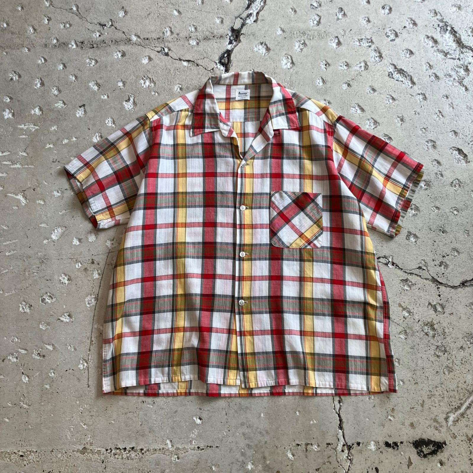 60s〜 PENNEY'S / ぺニーズ オープンカラーシャツ L