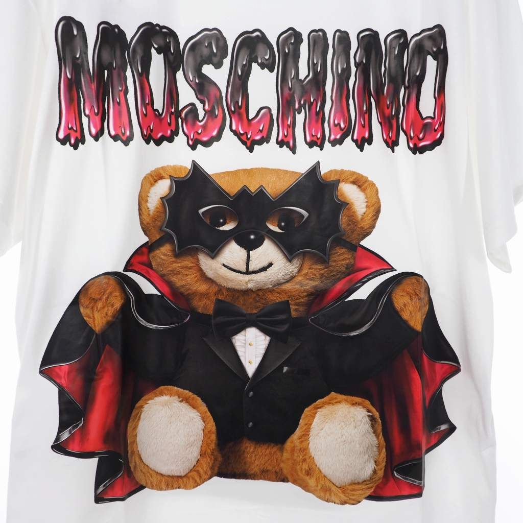 MOSCHINO - モスキーノ MOSCHINO 20SS バッド テディベア Tシャツ XS 白 モスキーノ MOSCHINO 20SS バッド テディベア プリント Tシャツ