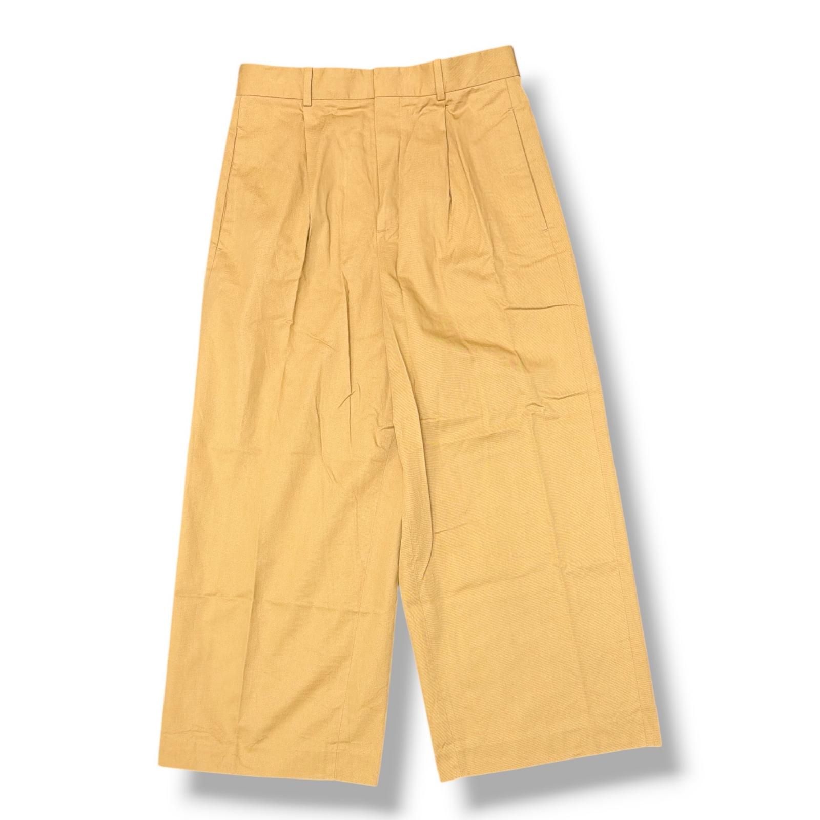 国内正規 LOEWE WIDE LEG TROUSERS ワイドレグトラウザーチノパンツ ロエベ H526Y04X67 ベージュ 46 （19192M）