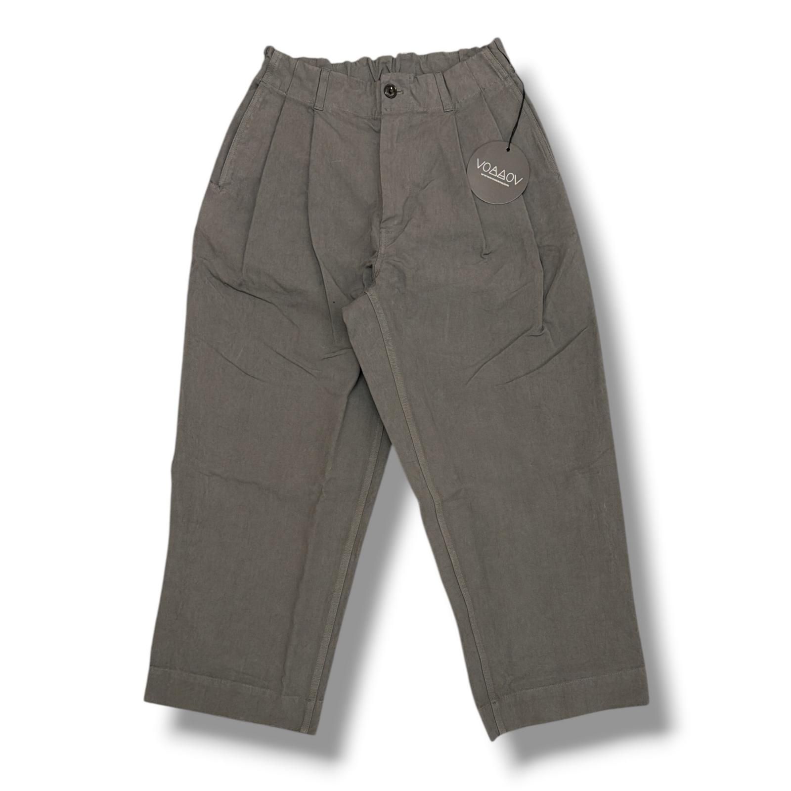 参考上代35200円 未使用 VOAAOV DOUBLE FACE GARMENT DYE Tuck Wide