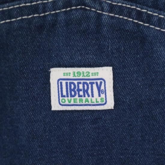 LIBERTY リバティー デニムオーバーオール メンズW54 （実寸W54 L29.5） 濃紺 ブルー hps-0013