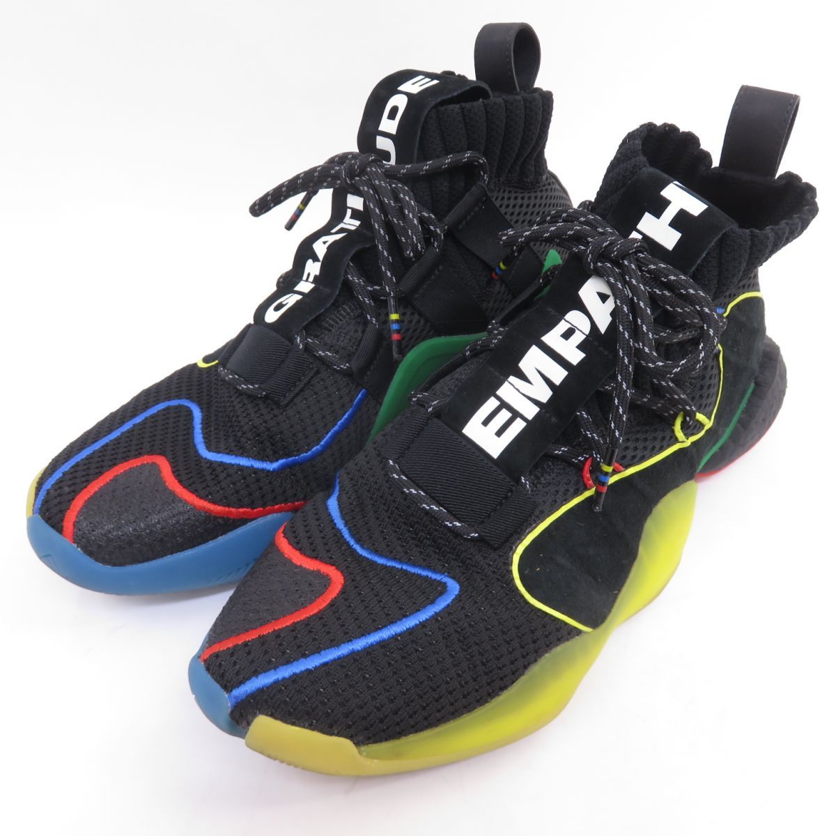 adidas×PHARRELL WILLIAMS アディダス ファレル・ウィリアムス CRAZY BYW LVL X PW クレイジー G27805 US10.5 28.5cm 箱無 ※中古 6,336円