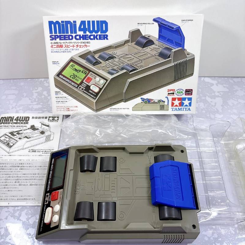 美品・動作OK】タミヤ ミニ四駆 スピードチェッカー 完品 箱・説明書