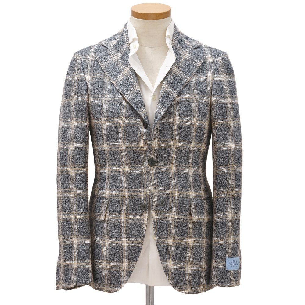 Belvestベルベスト シルクリネンライトグレージュテーラードジャケット46 40%OFF】42サイズ Belvest（ベルベスト） CAPSULE COLLECTION シルク